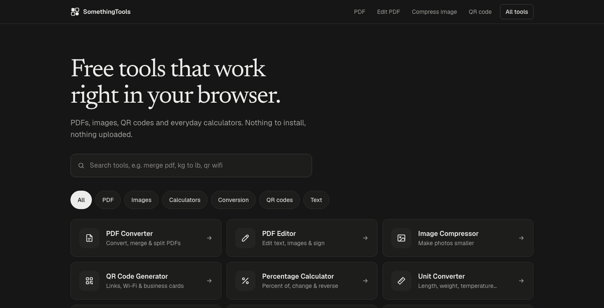 SomethingTools — tool directory
